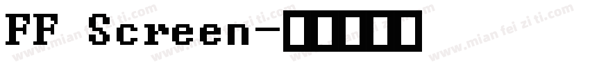FF Screen字体转换